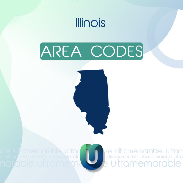 Illinois Area Codes (312, 872, 773) Ultra Memorable