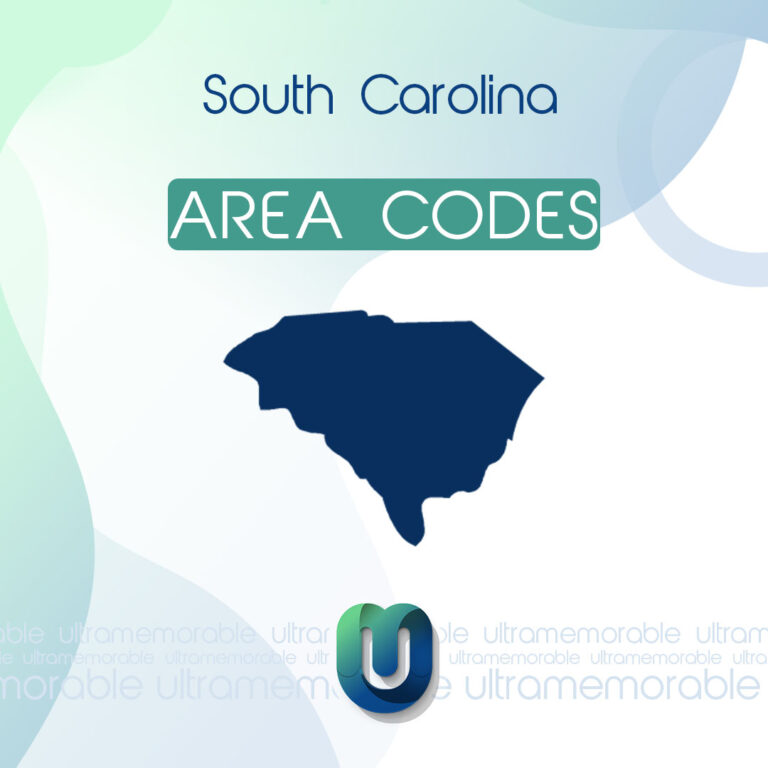 South Carolina Area Code (803) Ultra Memorable
