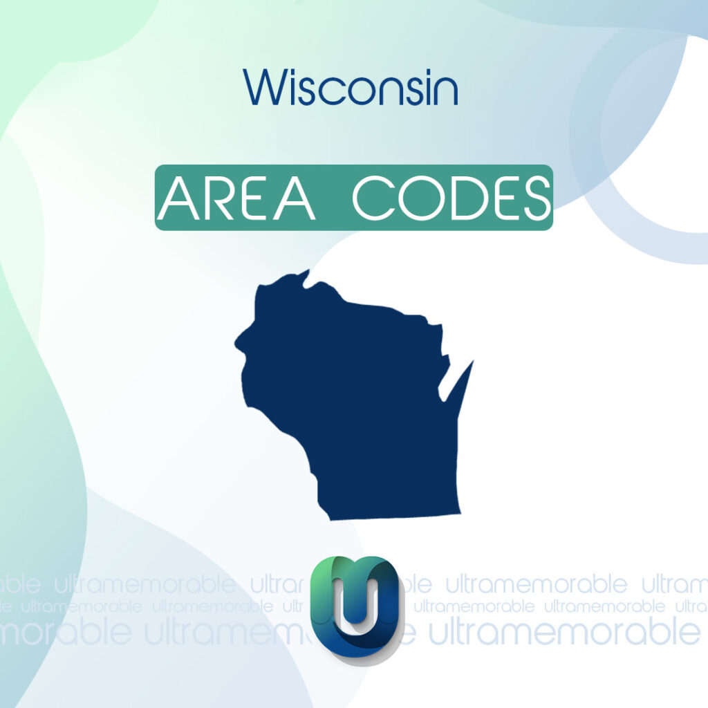 Wisconsin Area Codes (534, 715) Ultra Memorable